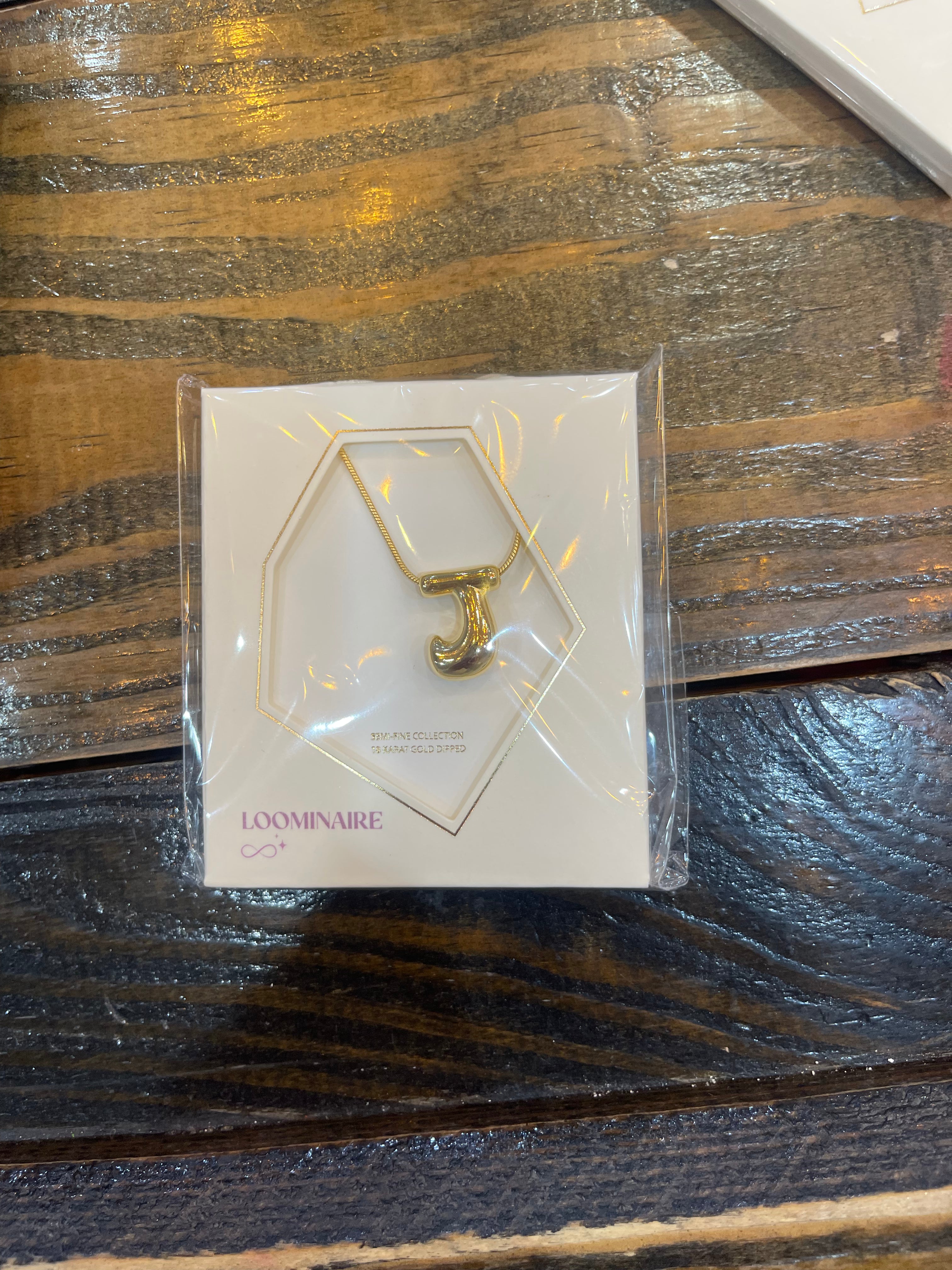 Bubble Monogram Necklace