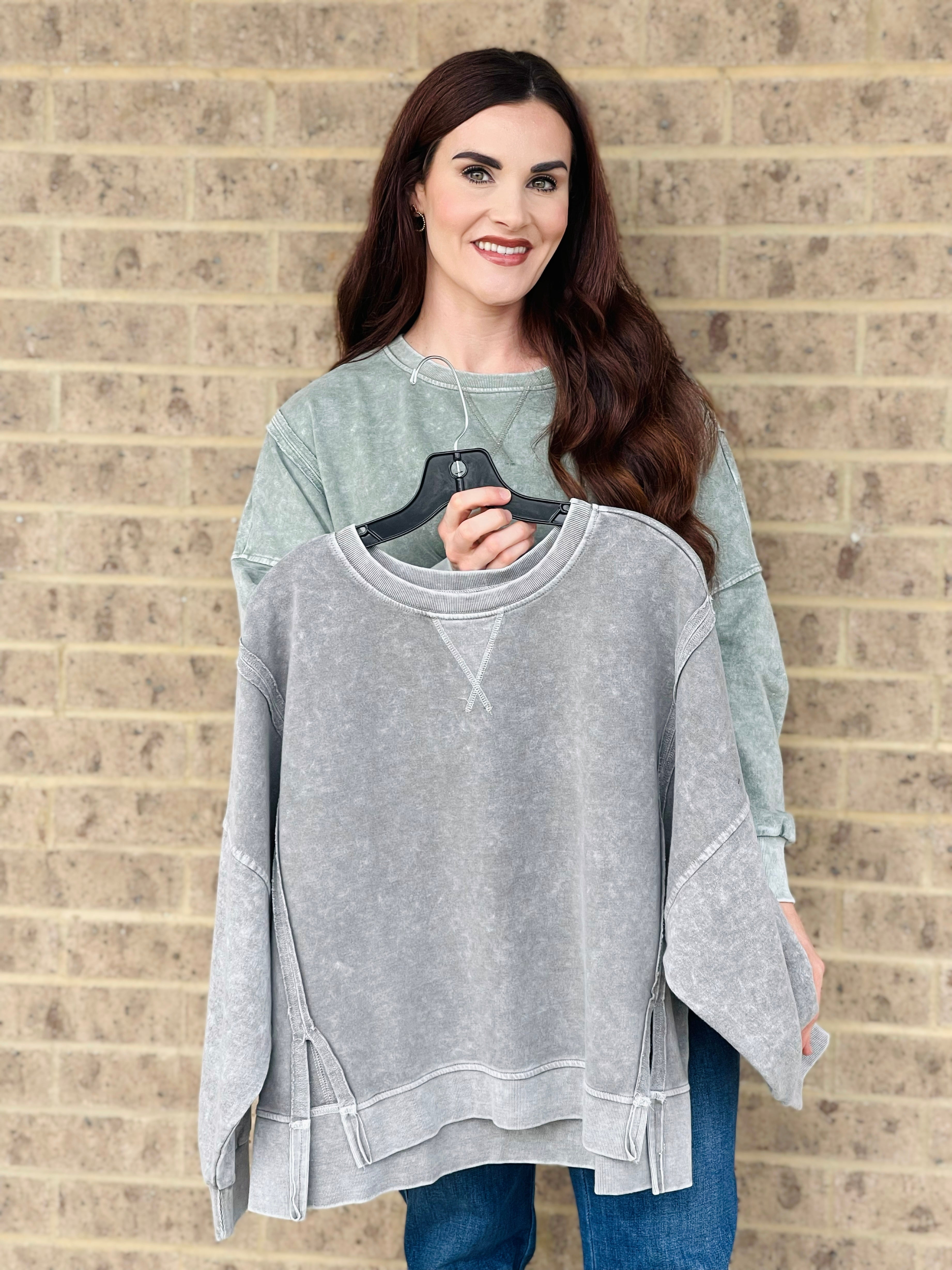 Isabel Mineral Wash Crewneck DB