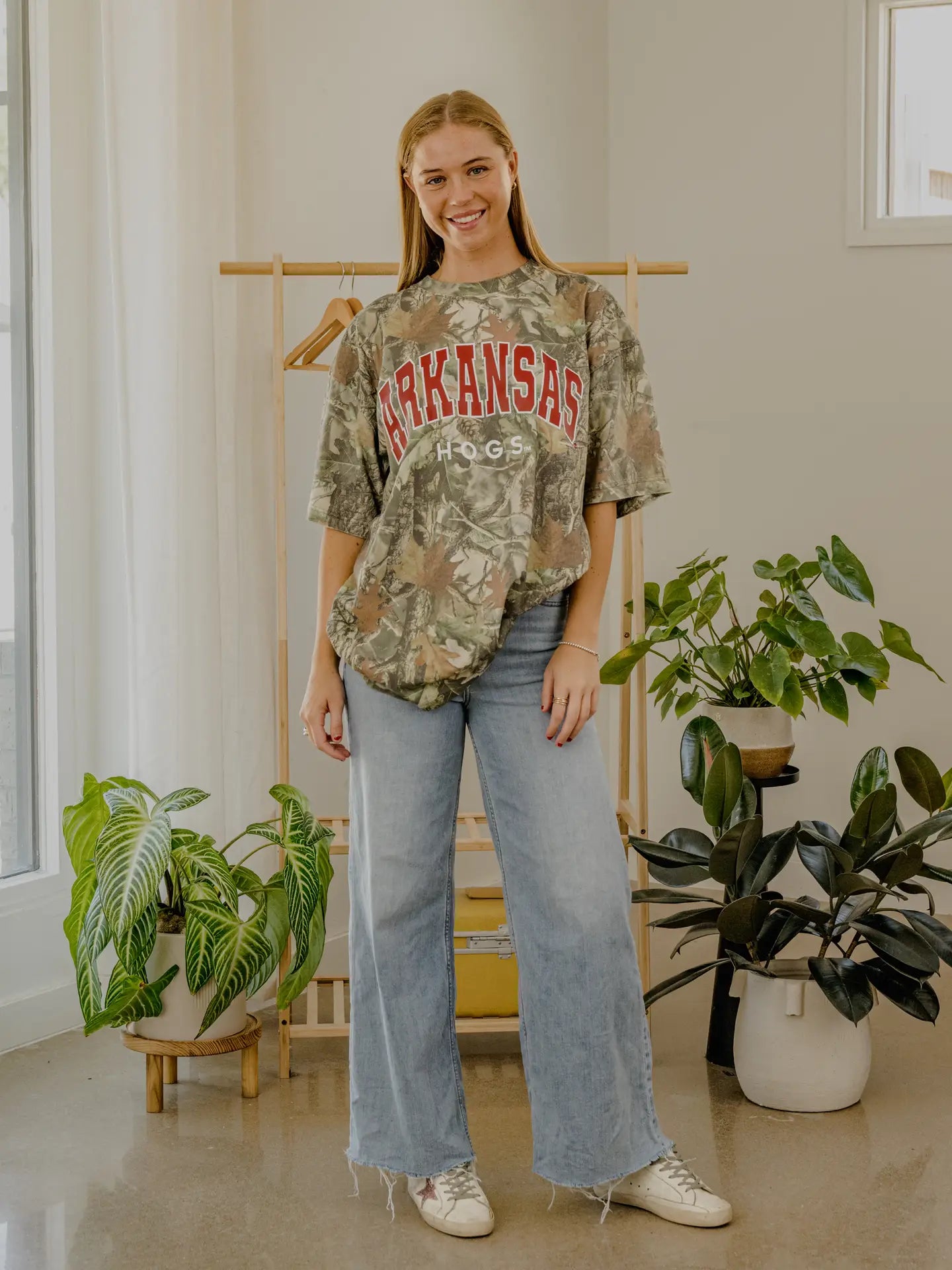 Razorbacks Camo Filled Gault Tee