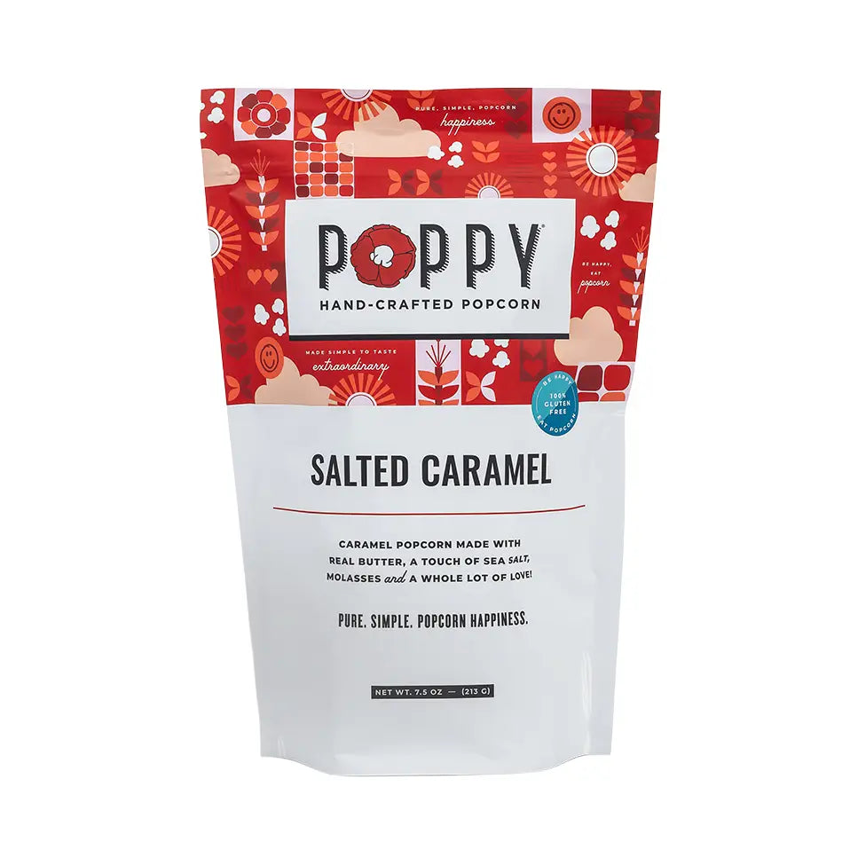 Salted Caramel Poppy Popcorn