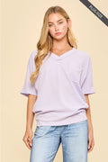 Taylor Two Tone Waffle Top