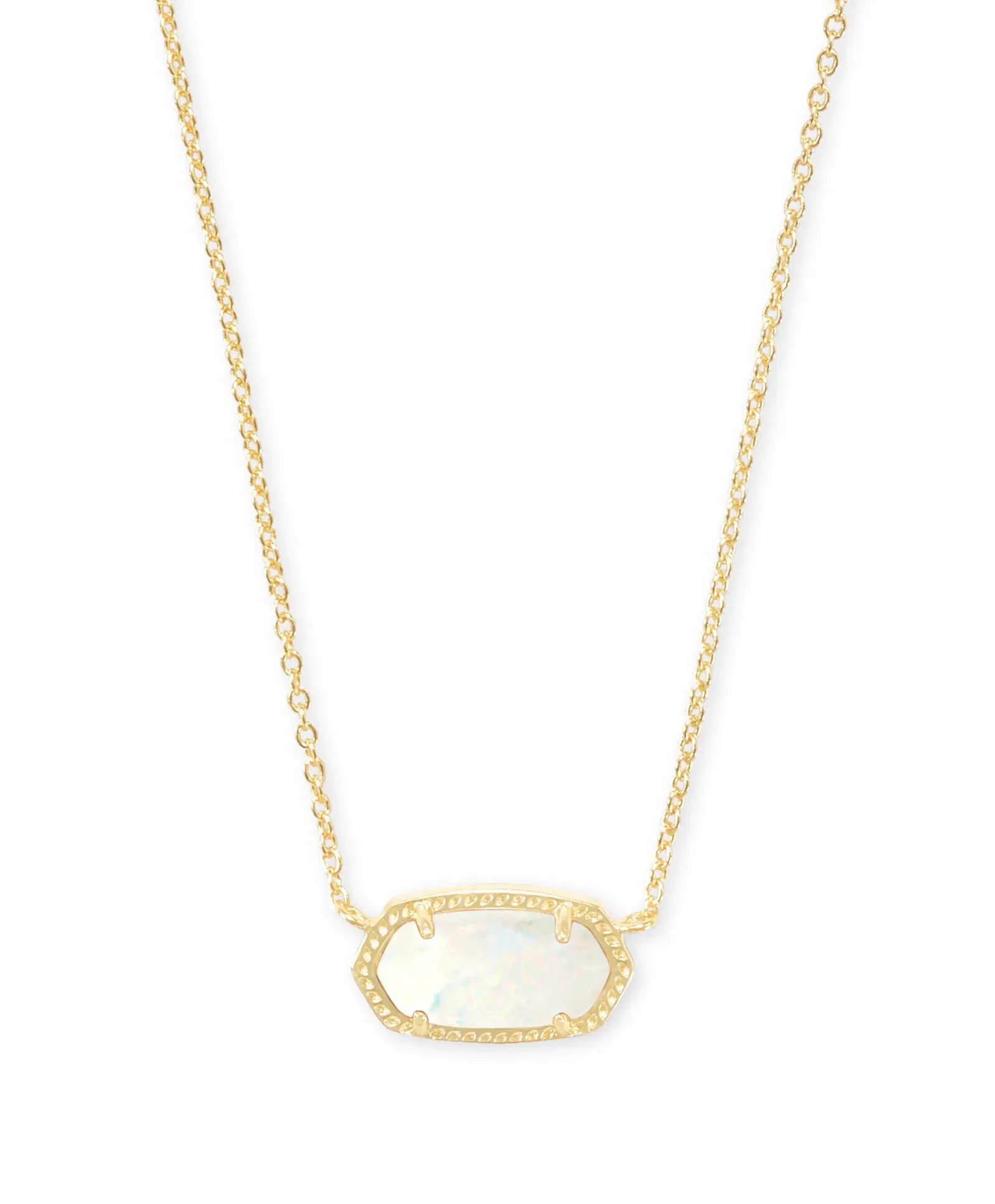 Elisa Necklace Gold Wh Opal 421771417