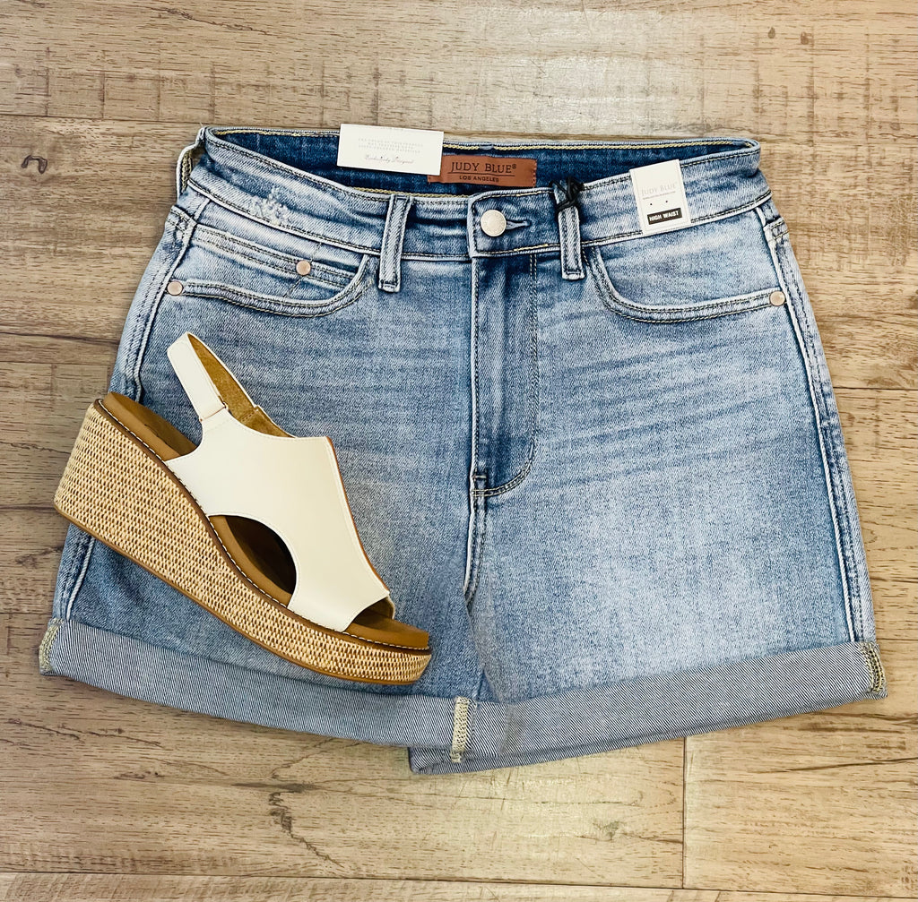 Highwaist Slim Short by Judy Blue