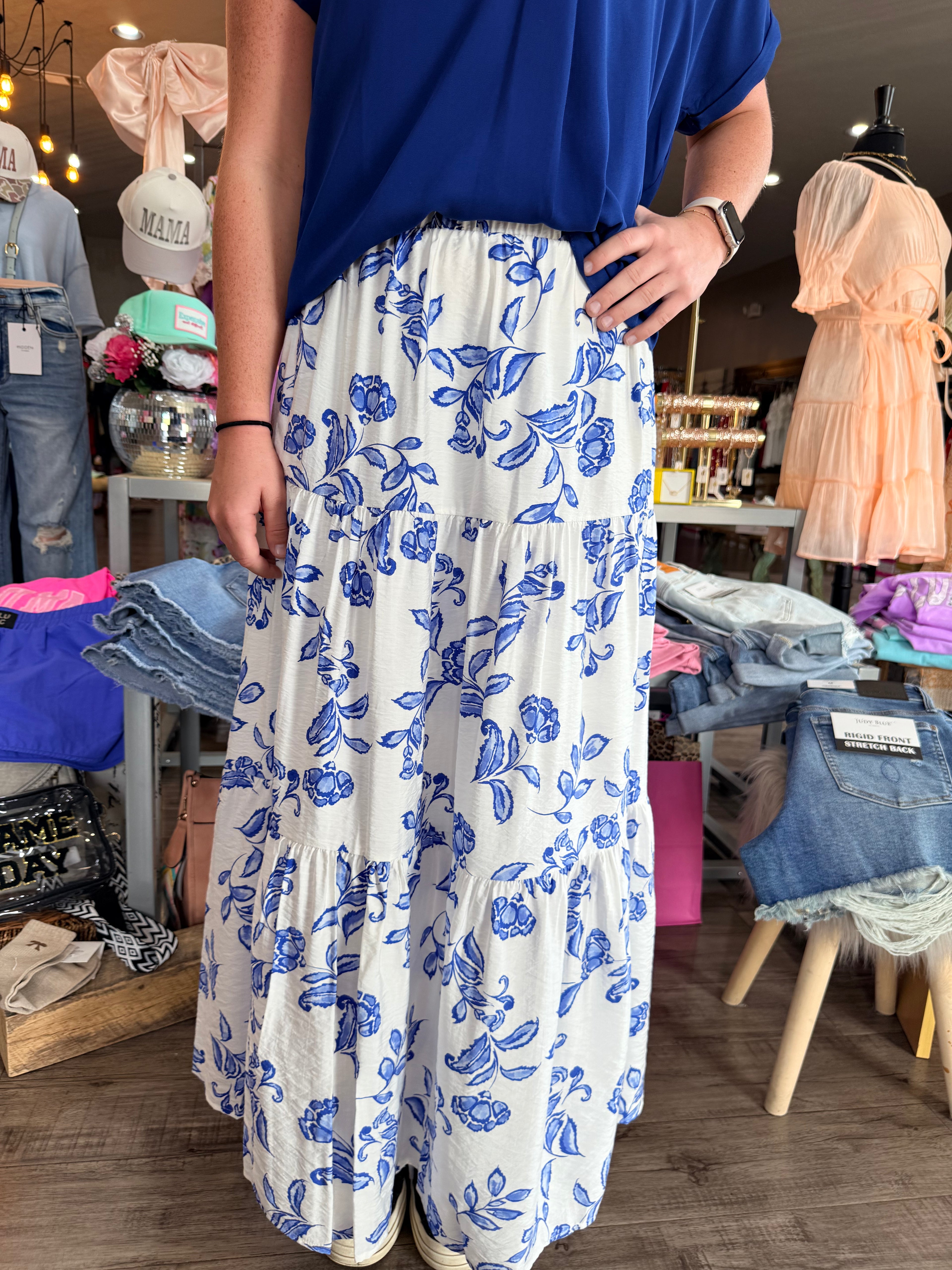 Kari Abstract Layered Skirt