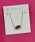 Elisa Necklace Gold Purple Amethyst