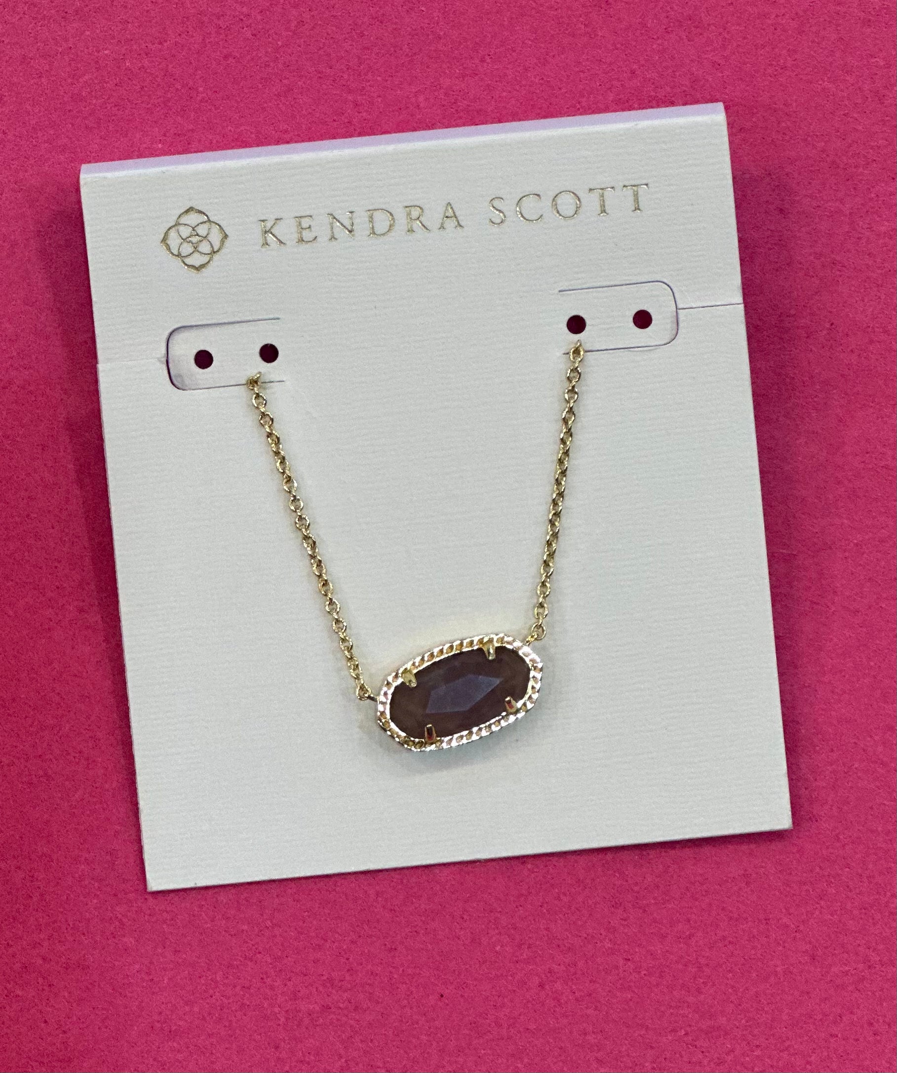 Elisa Necklace Gold Purple Amethyst
