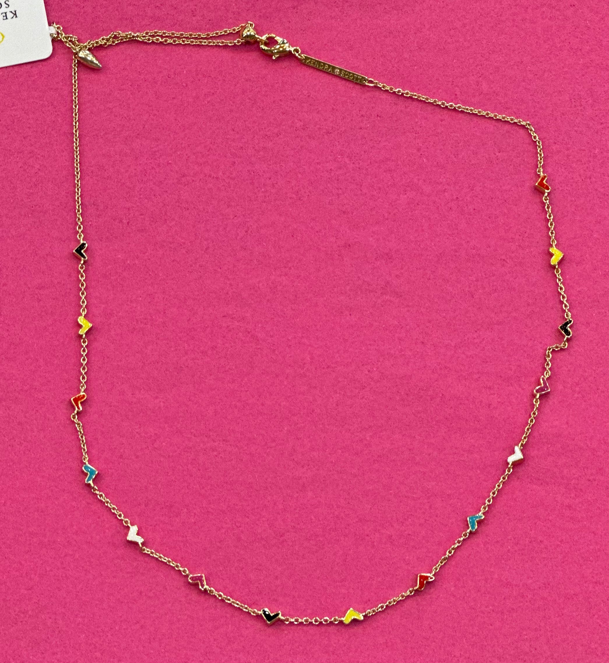 Haven Heart Strand Necklace Gold Multi Mix