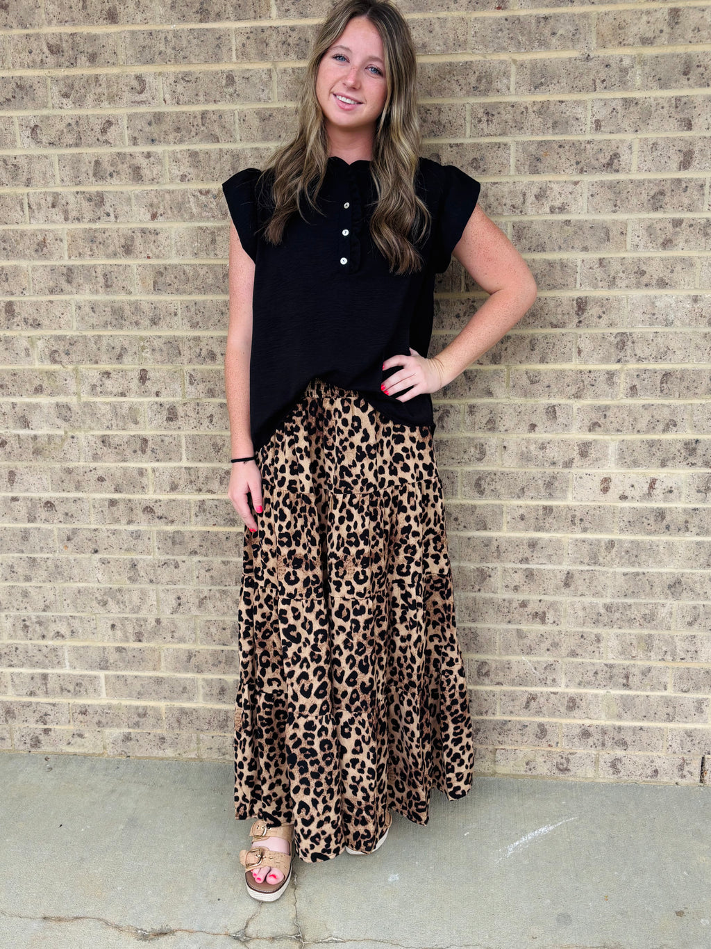 Leo Tiered Midi Skirt