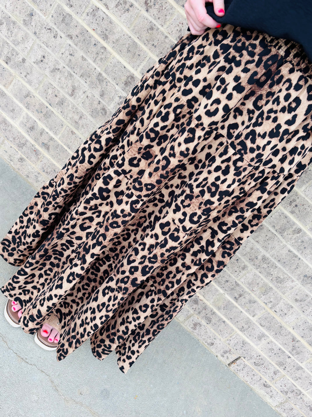 Leo Tiered Midi Skirt