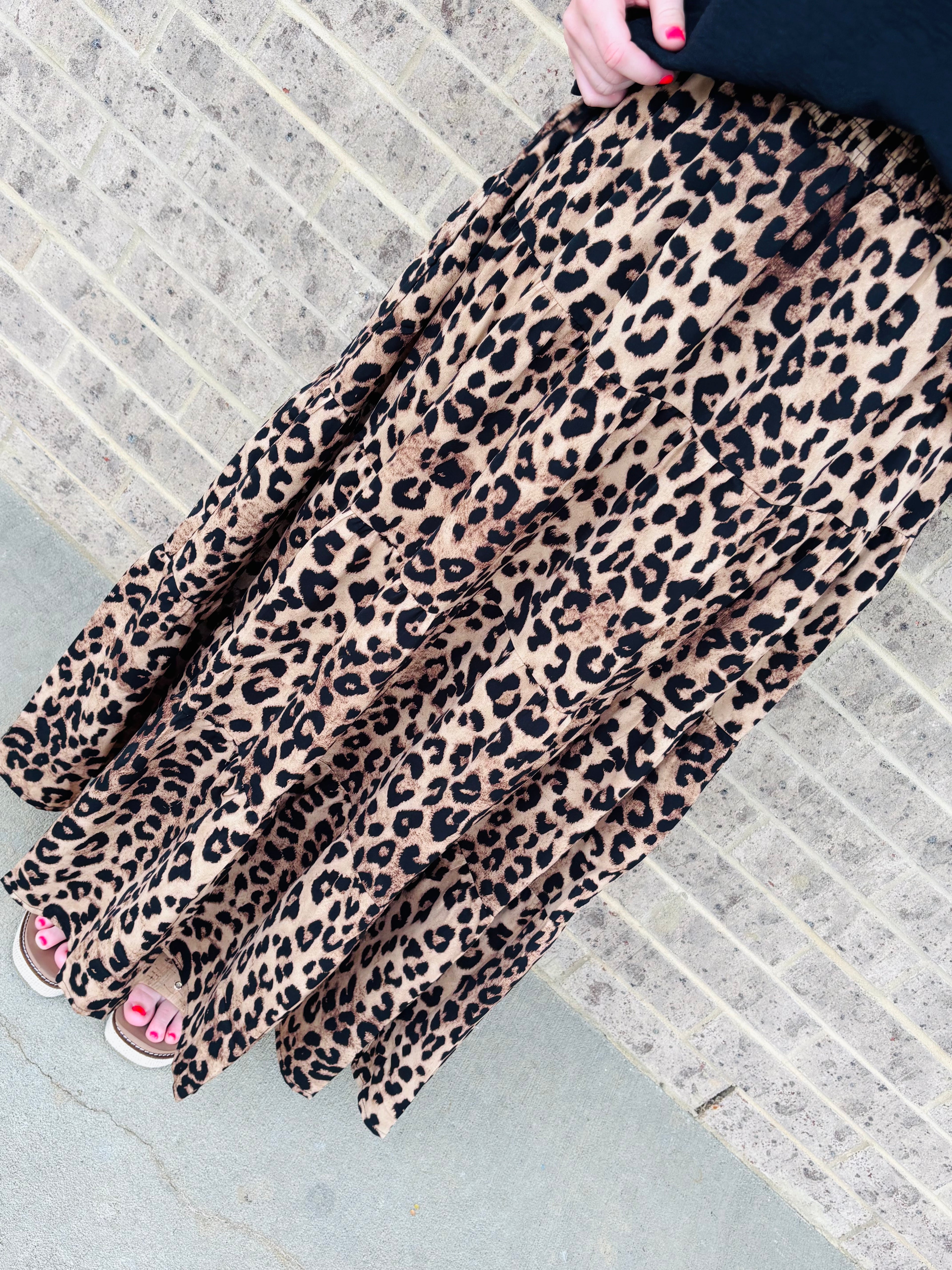 Leo Tiered Midi Skirt