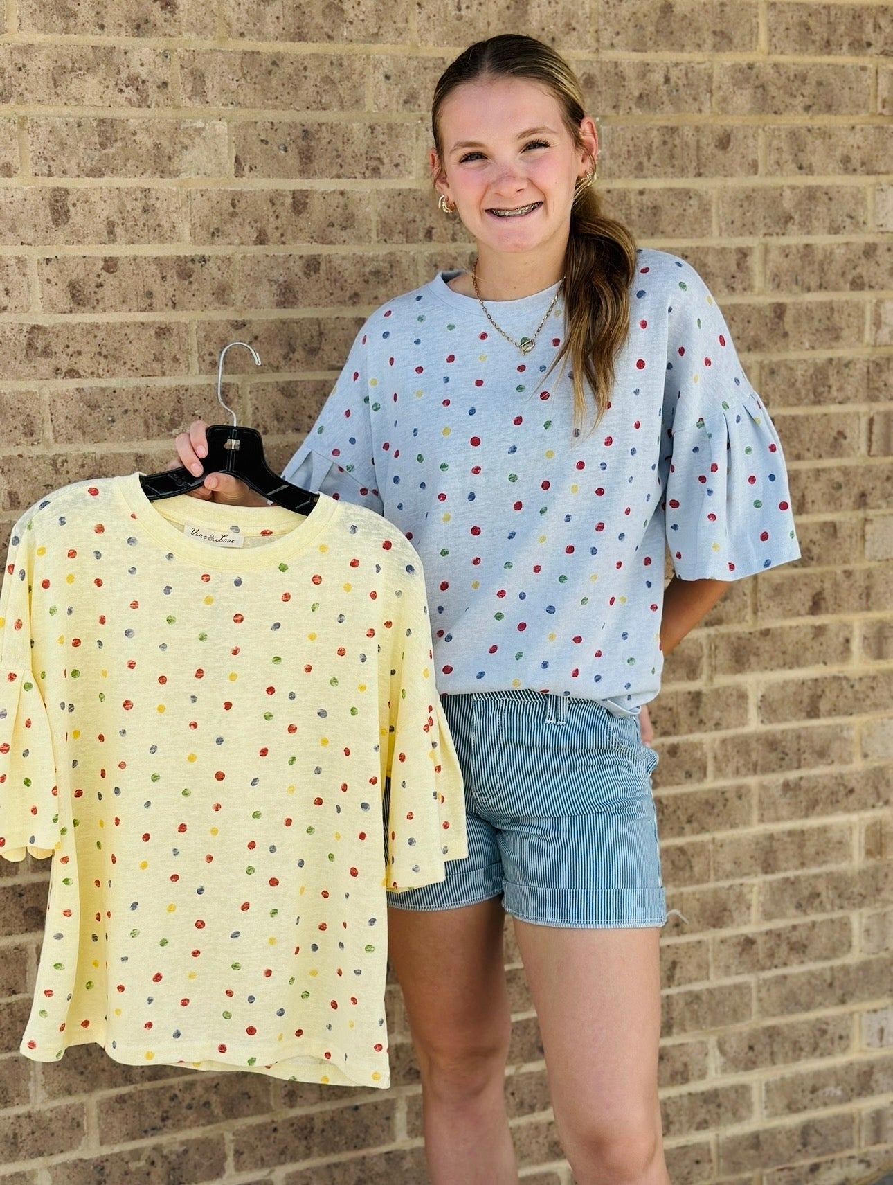 Celebration Polka Dot Top