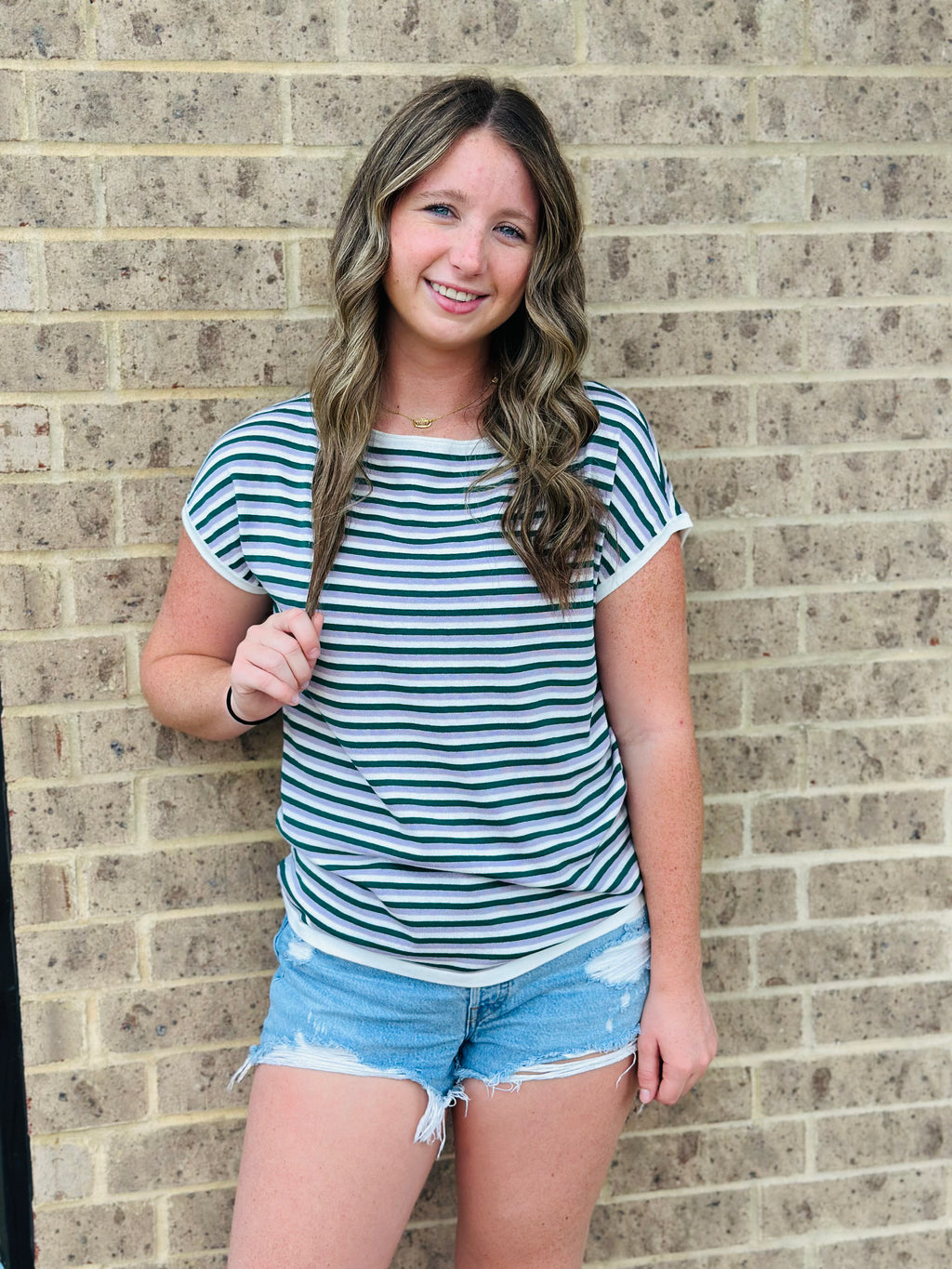 Laura Striped Sweater Top