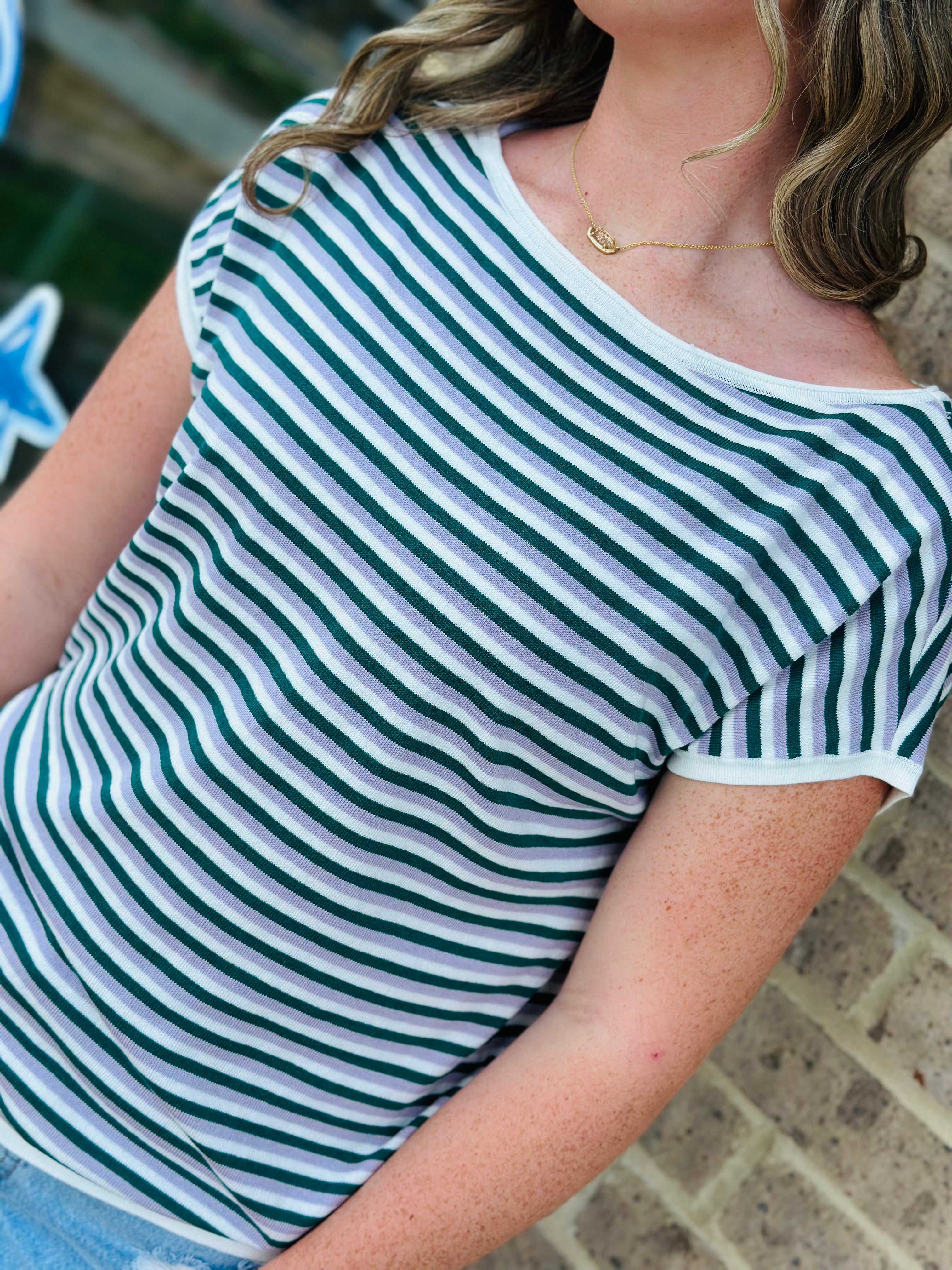 Laura Striped Sweater Top