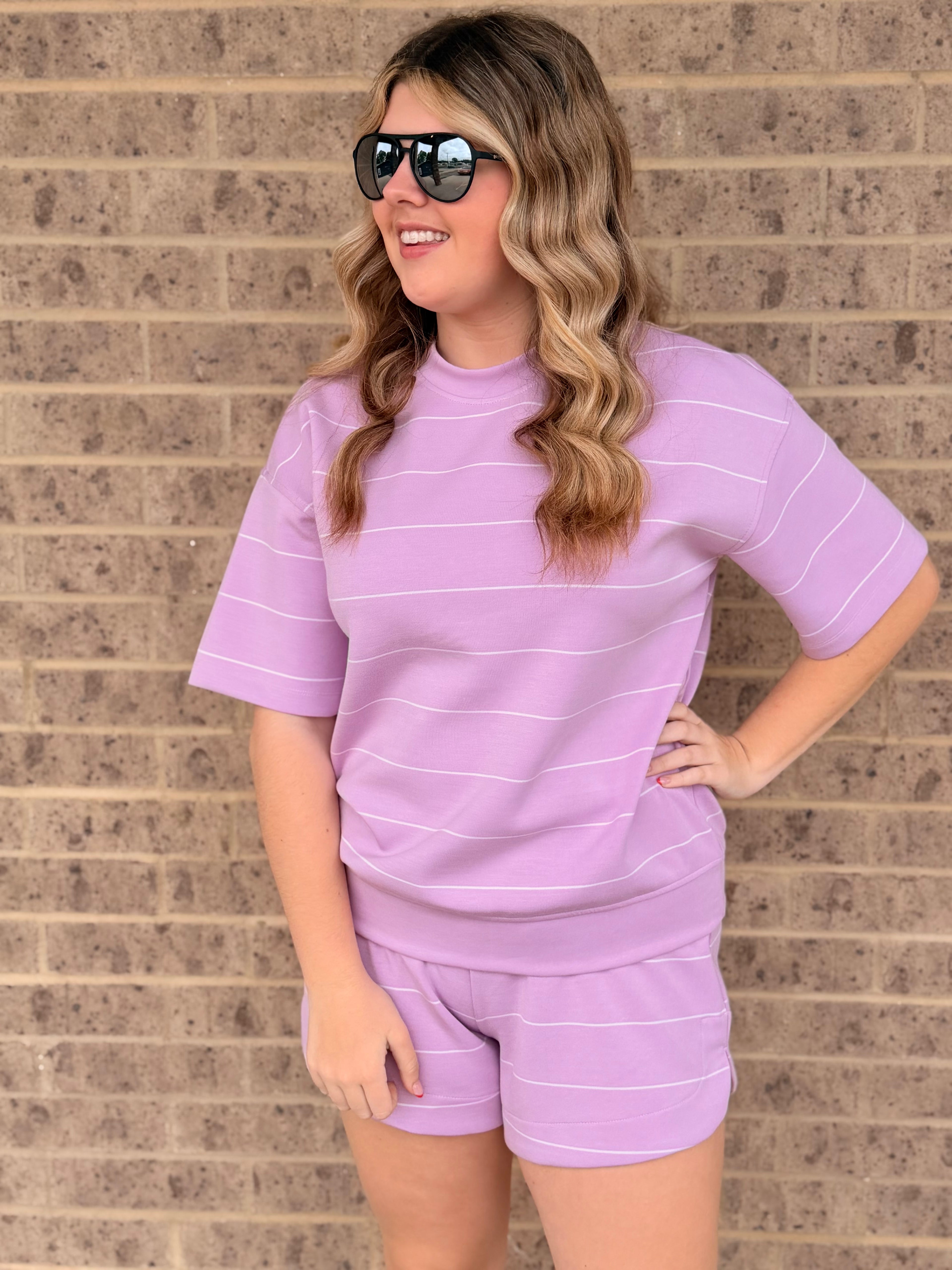 Lindsey Striped Shorts