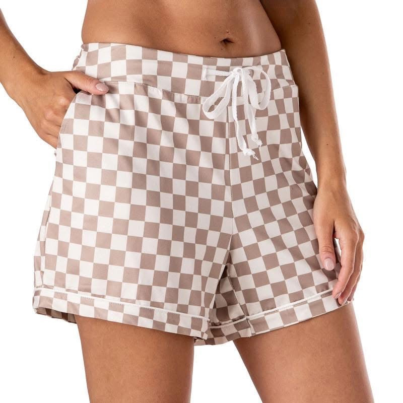 Hello Mello Late Checkout PJ Shorts