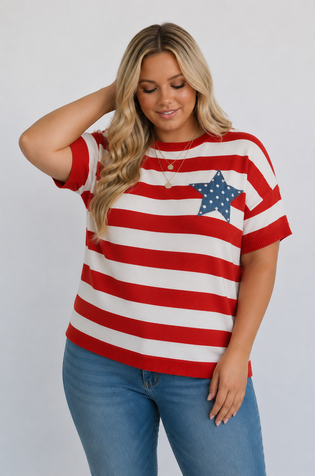 Star Patch Top