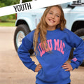 LuluMac Youth Pullover Royal/Pink