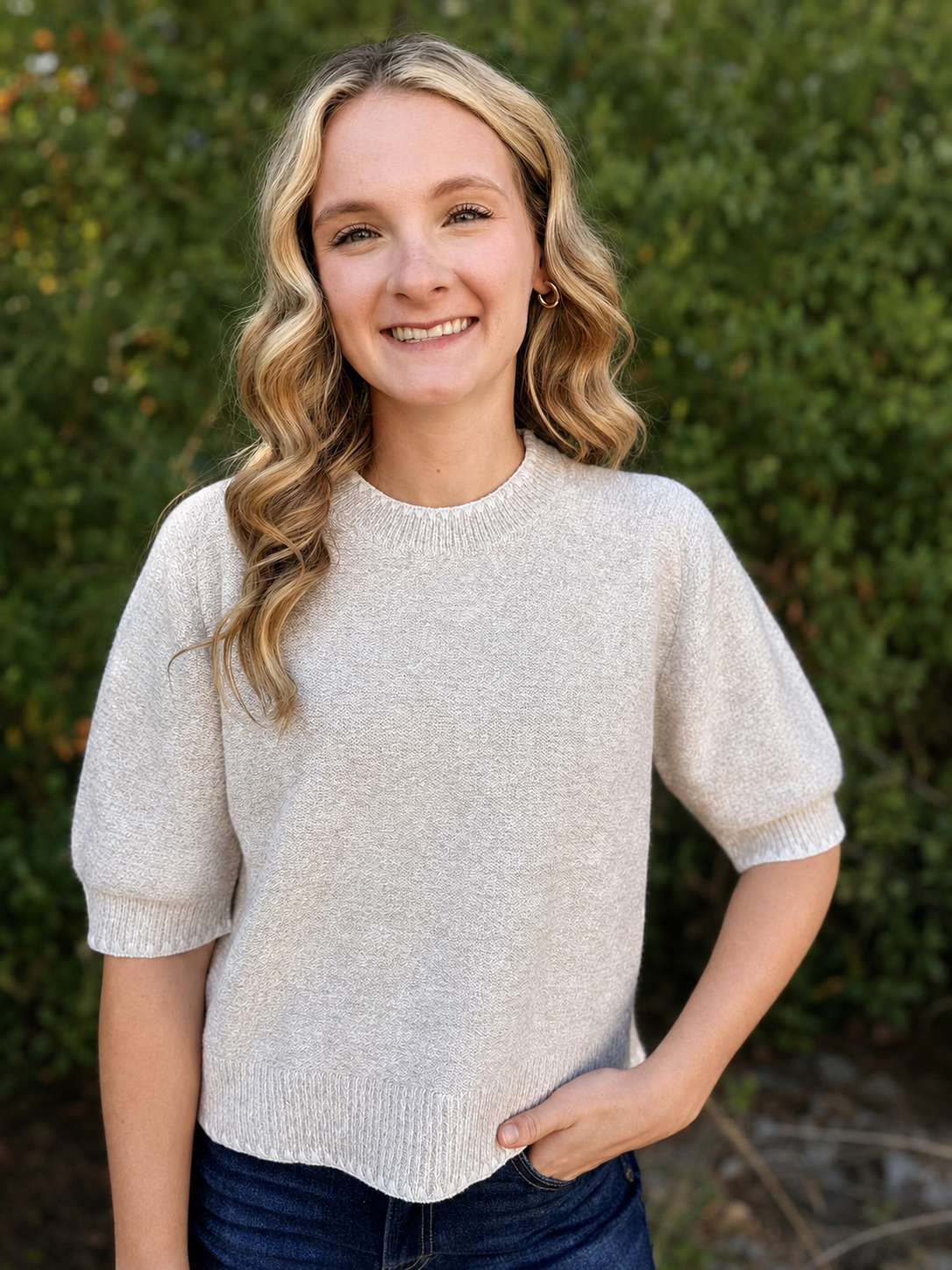 Jill Short Sleeve Sweater