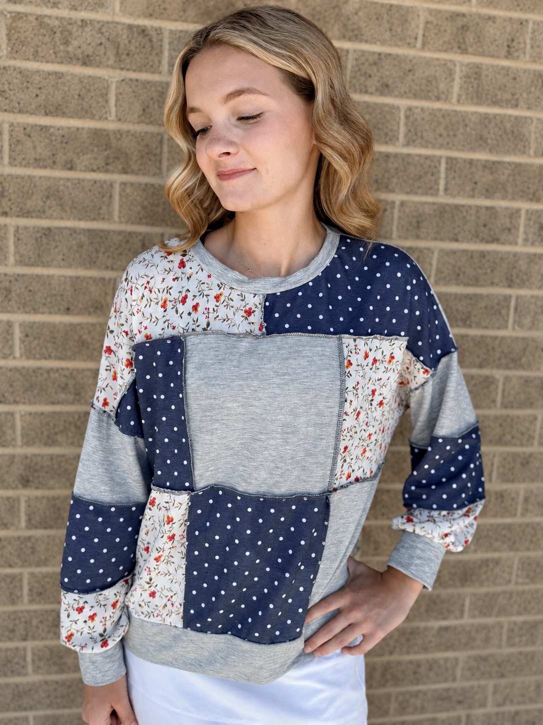 EMILY PATCHWORK TOP