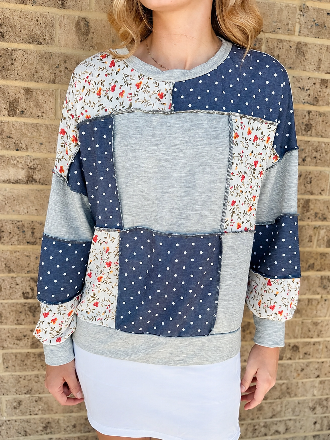 EMILY PATCHWORK TOP