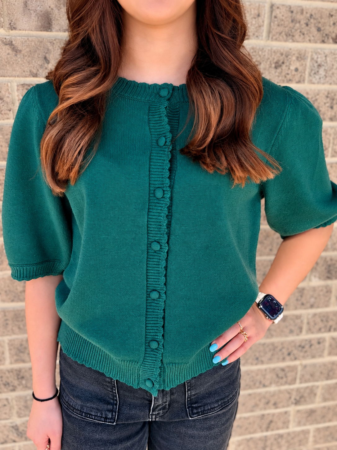 Fall Fields Short Sleeve Sweater