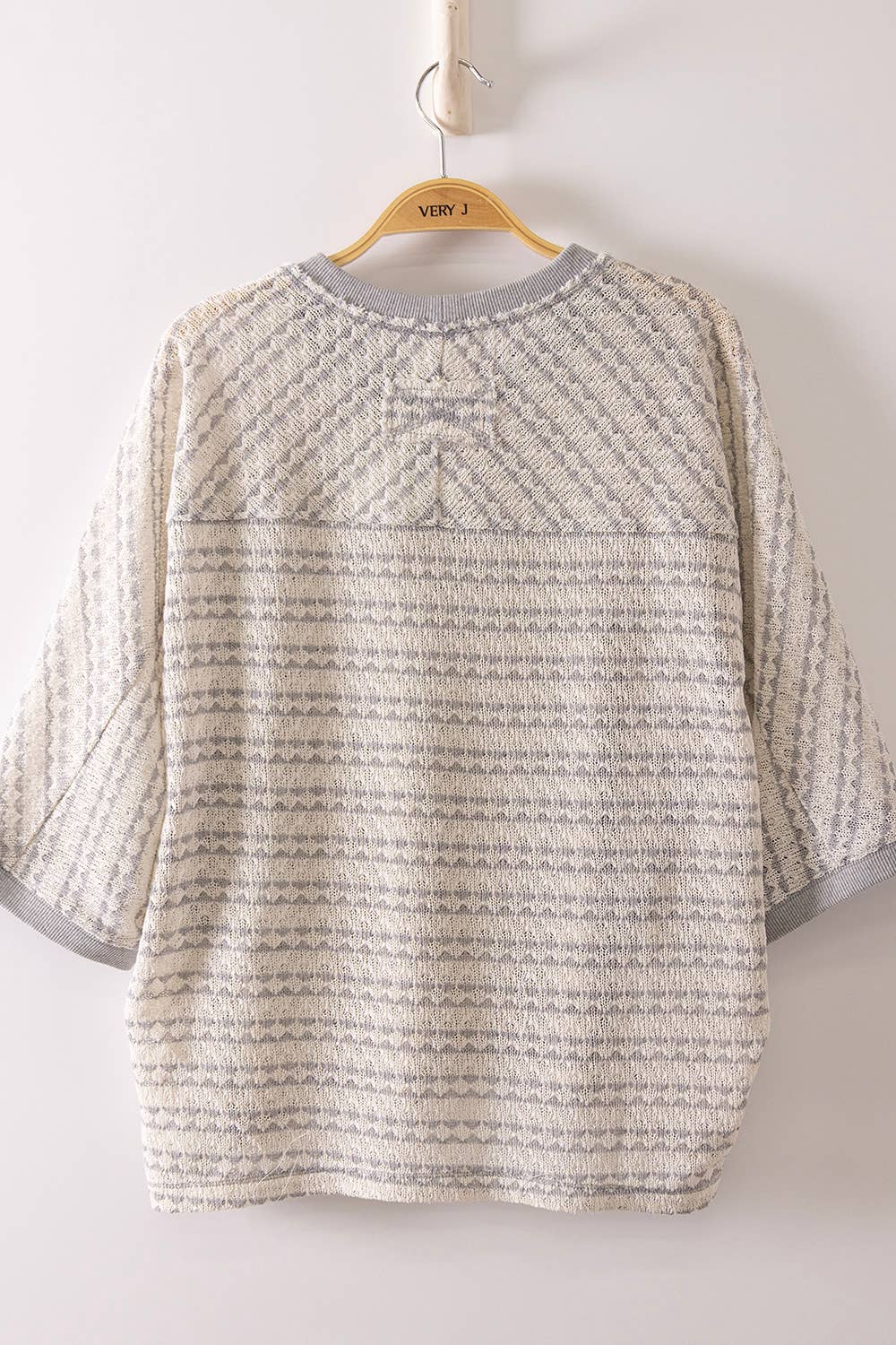 Kristin Textured Stripe Knit Top