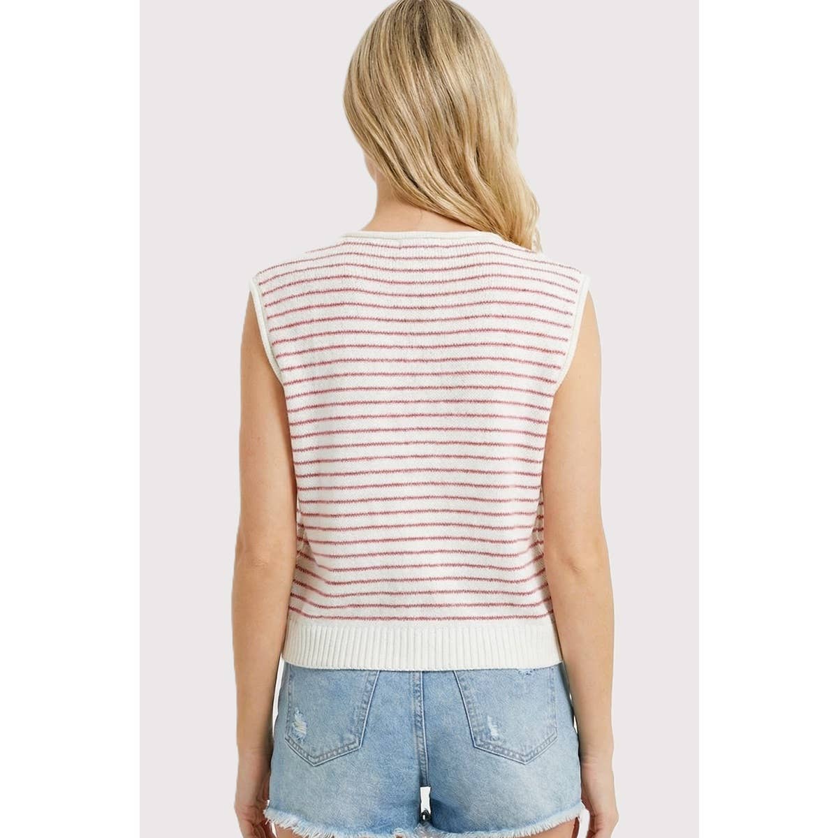 Kelly Striped Sweater Vest