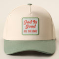 God is good embroidered patch trucker hat