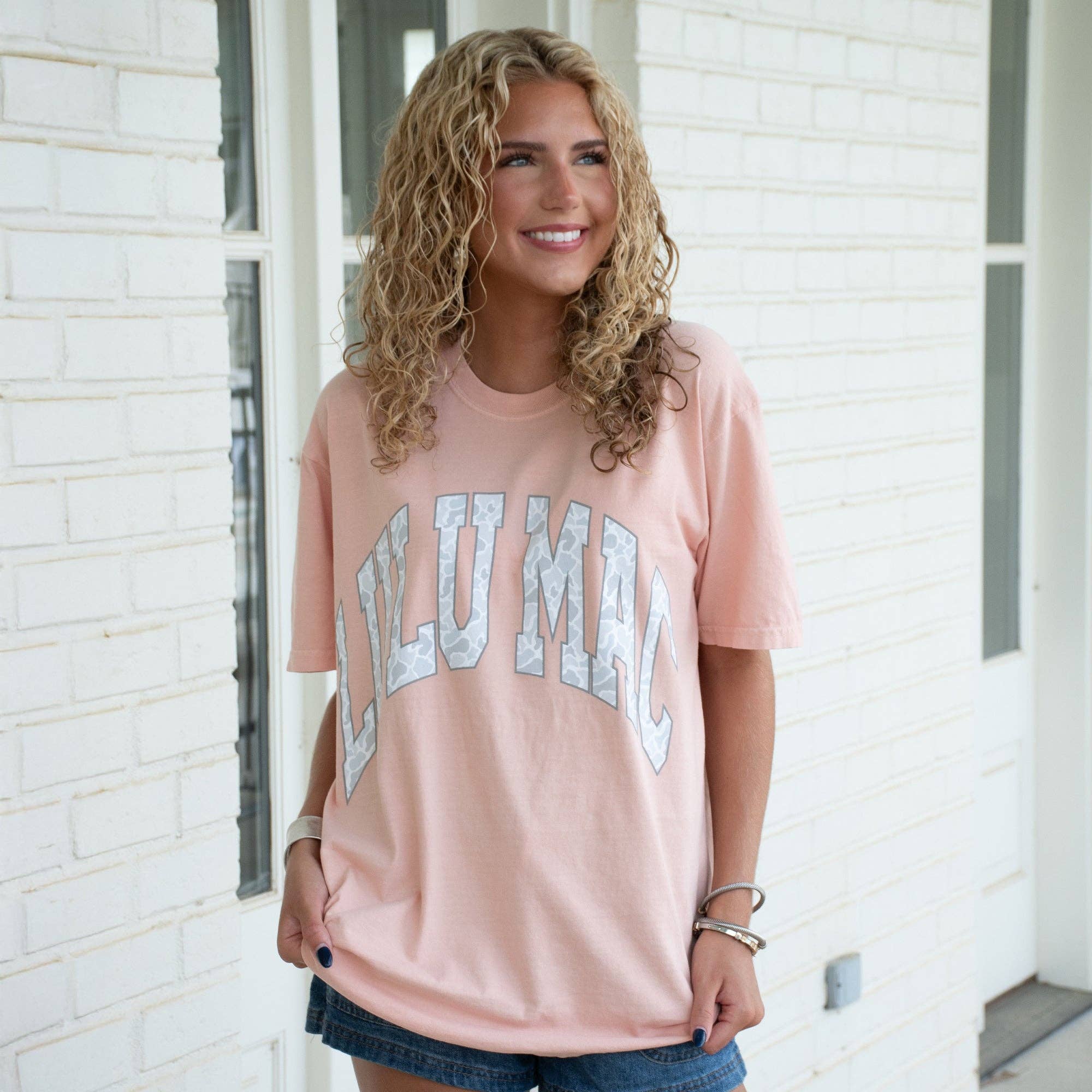 Lulu Mac Camo Peachy Tee