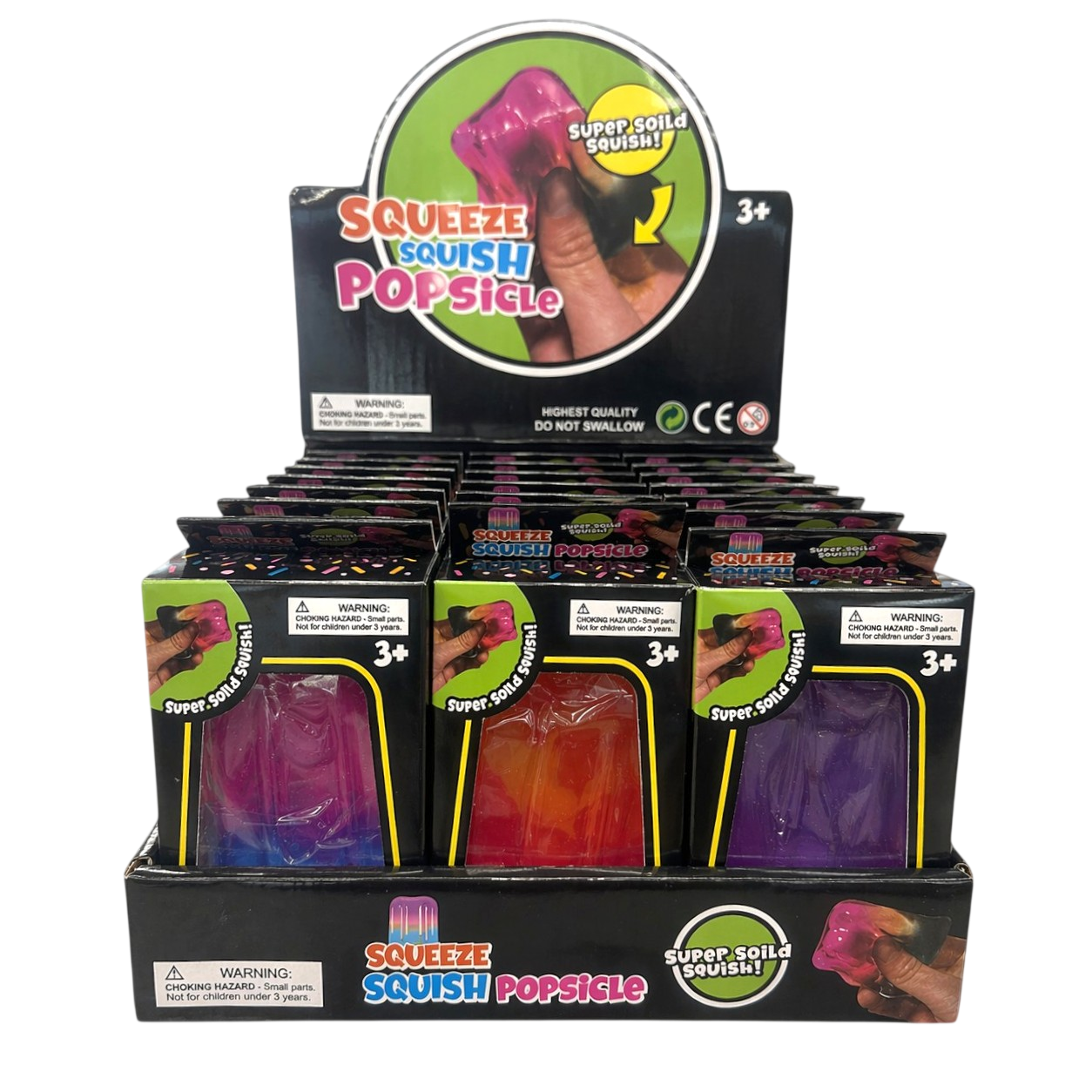 Popsicle Squishy Toy 24ct PDQ