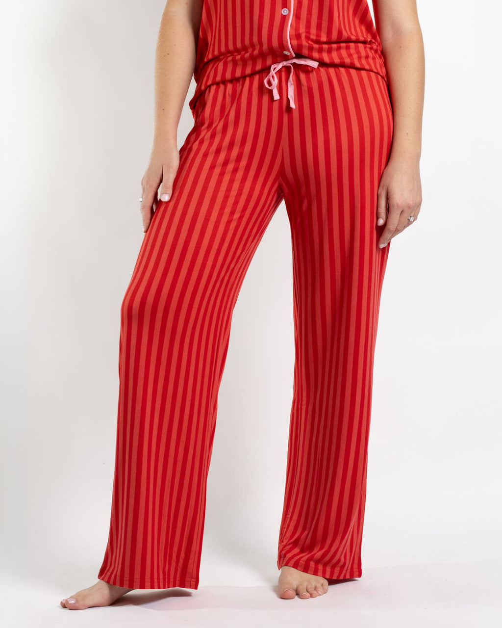 Carissa Stripe Sleep Pants   Red/Pink   -Asst.