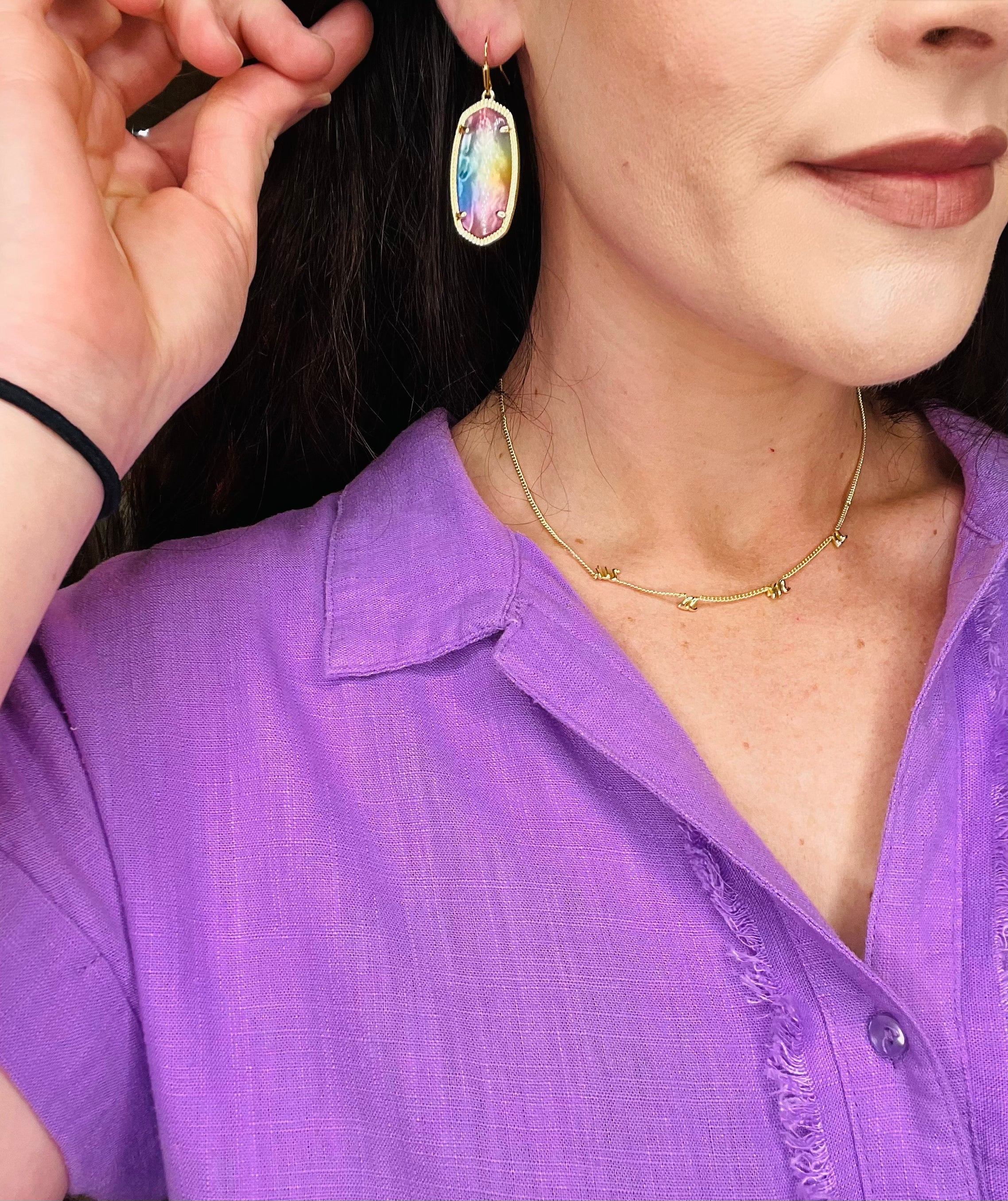 Elle Earring Yellow Watercolor