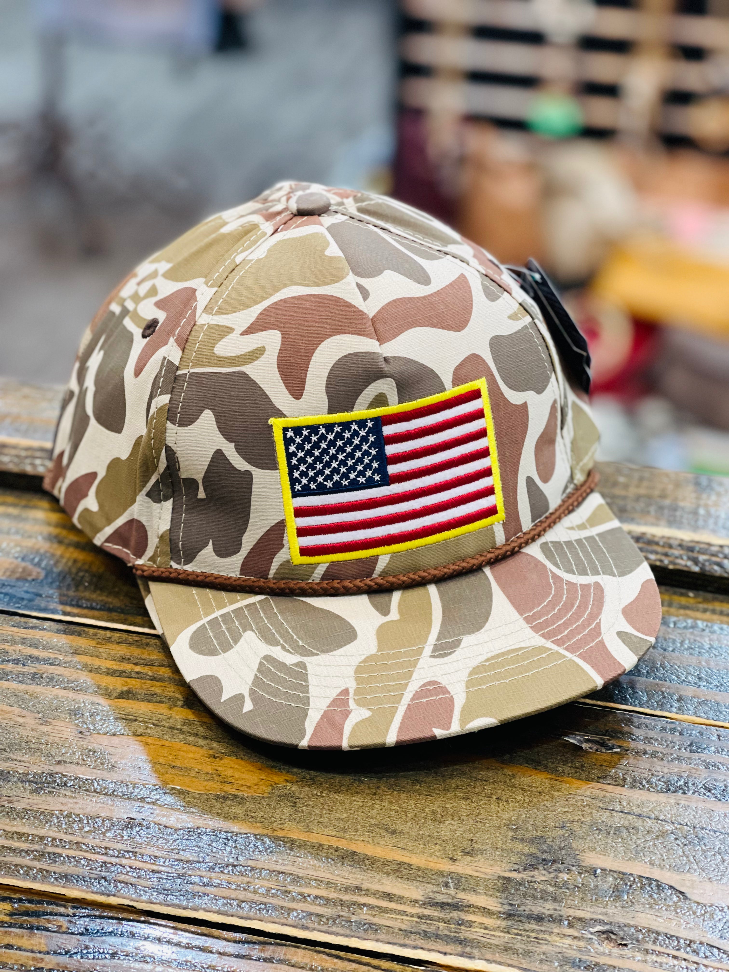 Classic Camo American Flag Burlebo